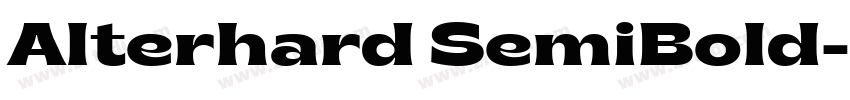 Alterhard SemiBold字体转换